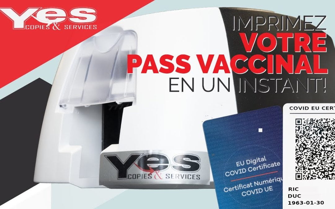 🃏 Nouveauté Solution d’Impression – Carte PVC & Pass Vaccinal